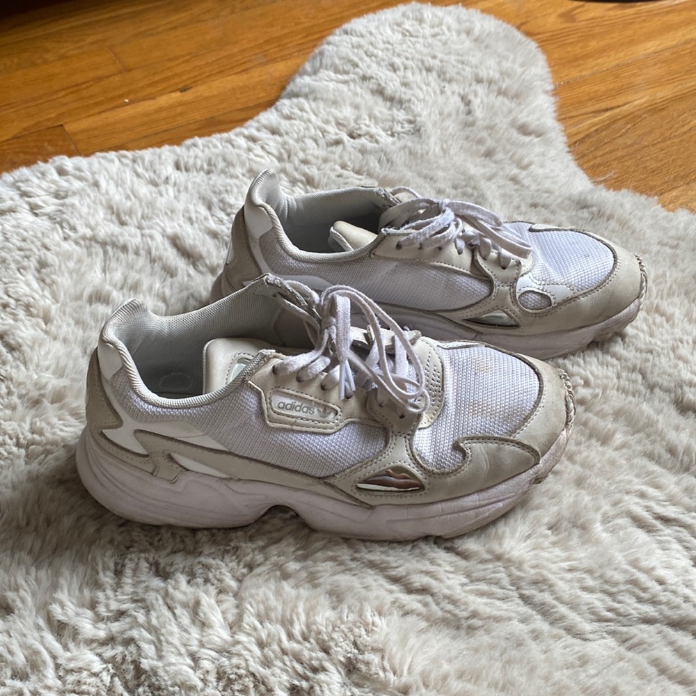 Adidas Falcon 'Triple White' sneaker